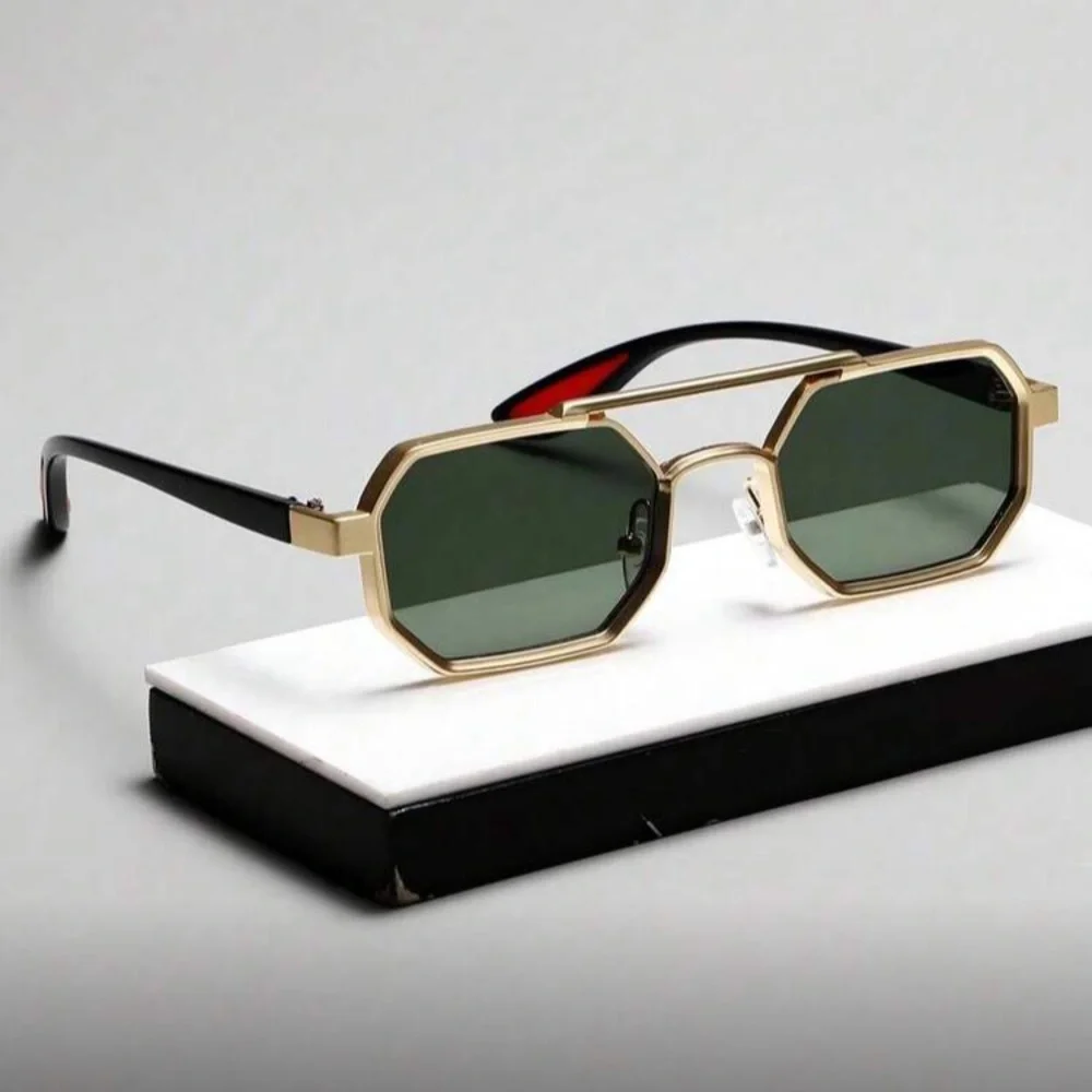 Gold and Black Sunglasses
